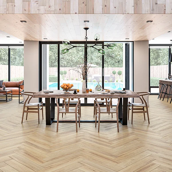 Composite Floor Aurora Herringbone Oak Lund 6 mm