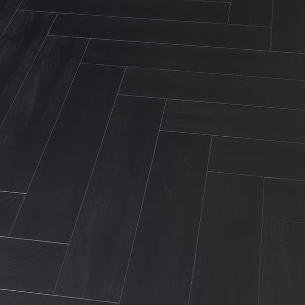 Kompozit padló Aurora Herringbone Tölgy Fekete 6 mm