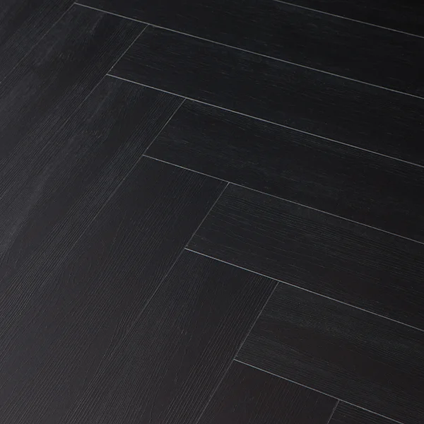 Kompozit padló Aurora Herringbone Tölgy Fekete 6 mm