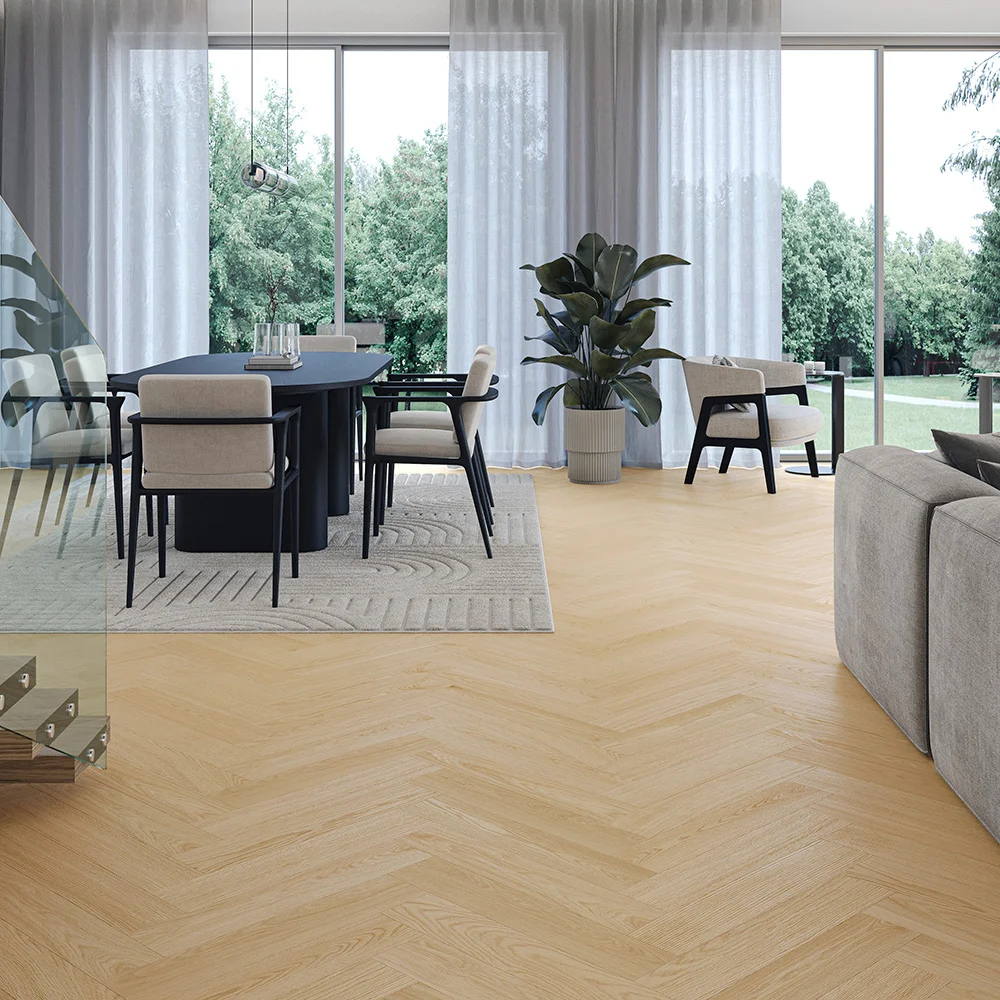Composite Floor NextStep Cream Oak 6 mm, 639.5×127.9 mm