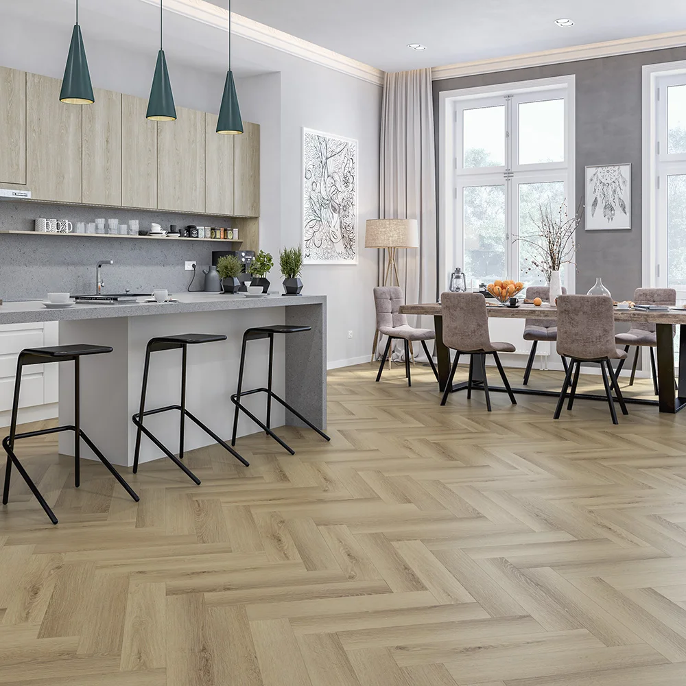 Kompozitná podlaha Winflex Herringbone Dub Bristol V 5,5 mm