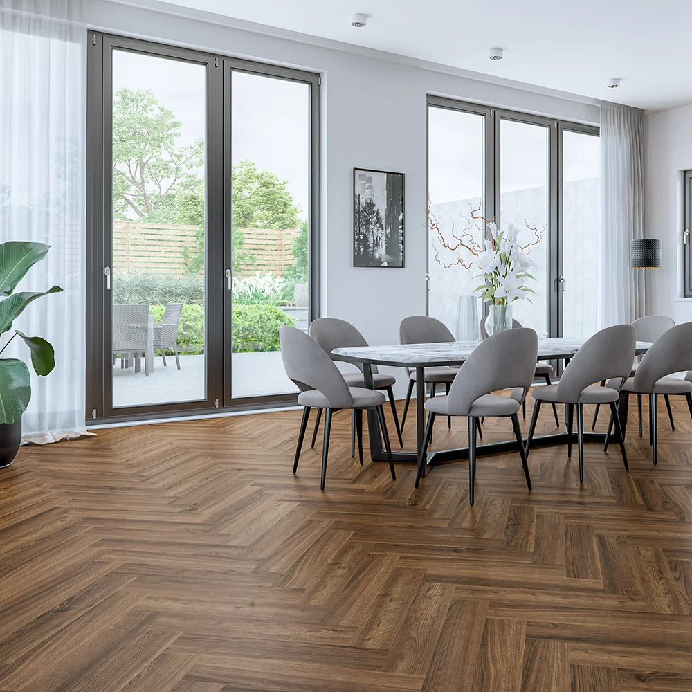 Composite Floor Winflex Herringbone Walnut Brighton 5.5 mm
