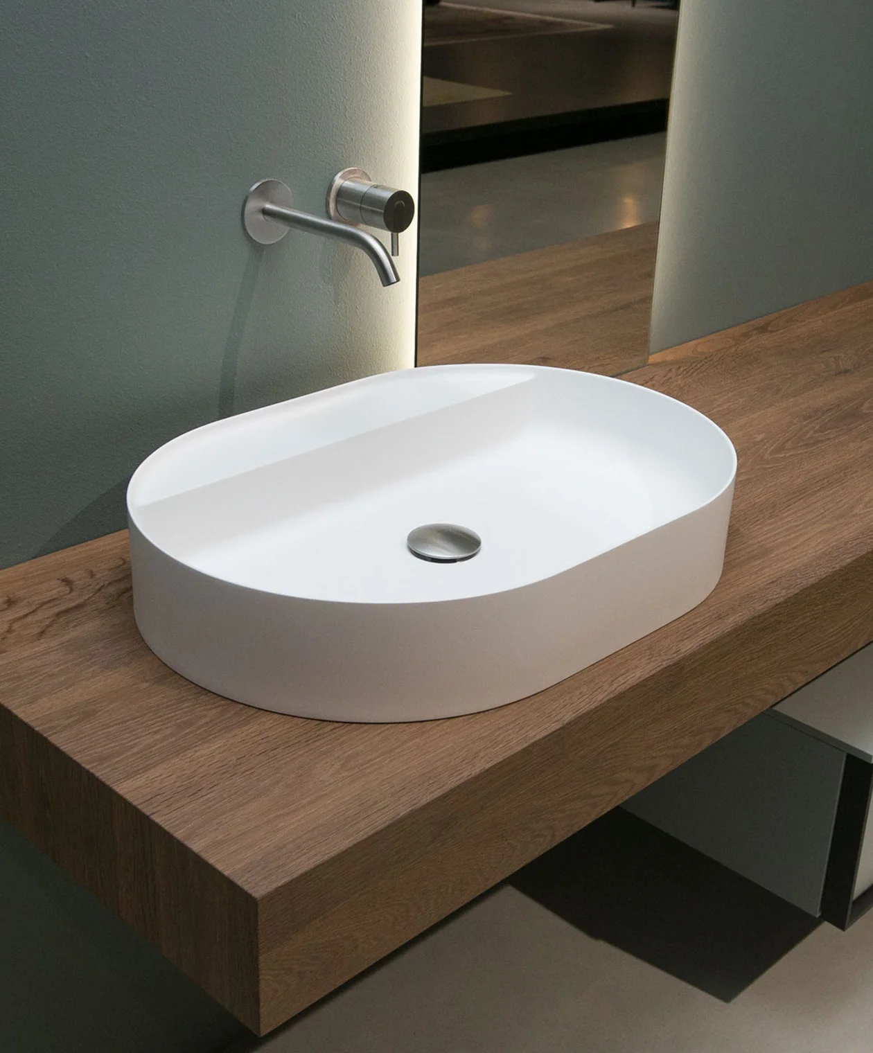Antonio Lupi Simplo Oval Countertop Sink SIMPLOVALE