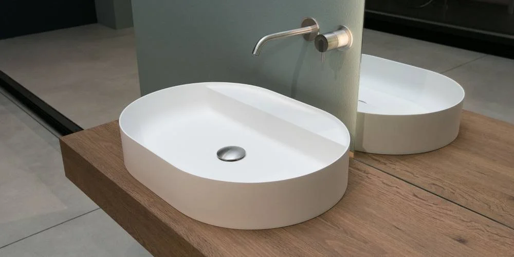 Antonio Lupi Simplo Oval Countertop Sink SIMPLOVALE