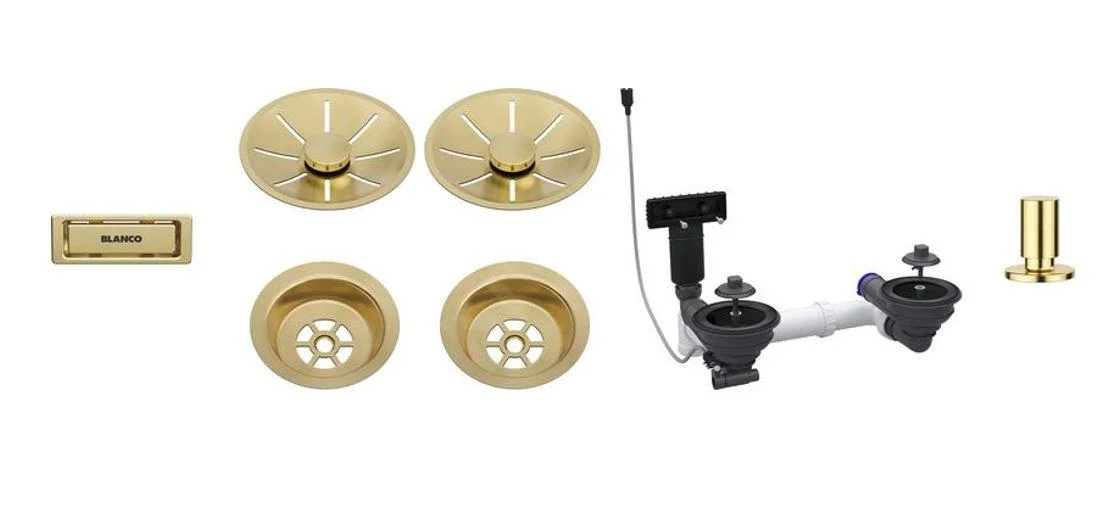 Blanco – InFino Drain Set with Drain Control, Gold (207443)
