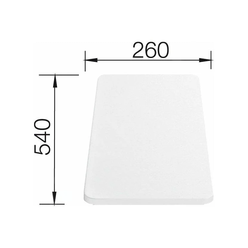 Blanco – Prkno na krájení Lago, 540x260 mm, bílé