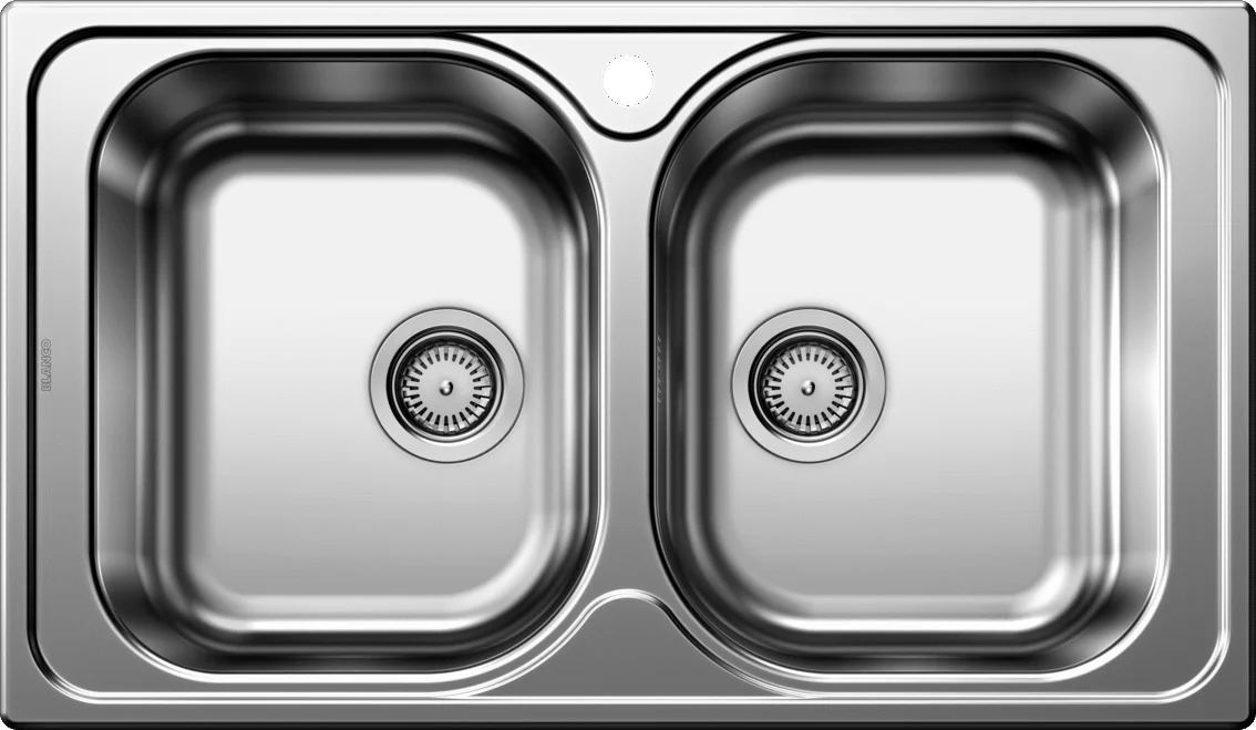 Küchenspüle Blanco Tipo 8 – Edelstahlspüle, 86 × 50 cm, Edelstahl