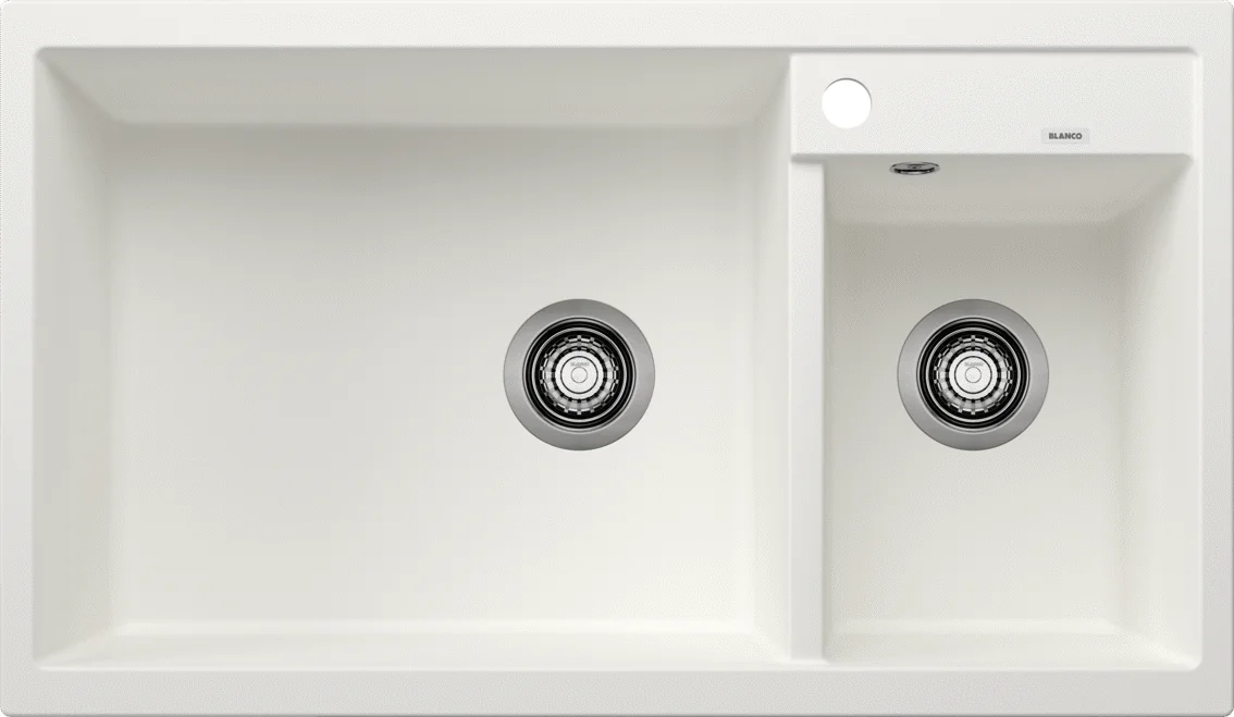 Blanco Metra 9 konyhai mosogató – silgranit mosogató, 86 × 50 cm, fehér
