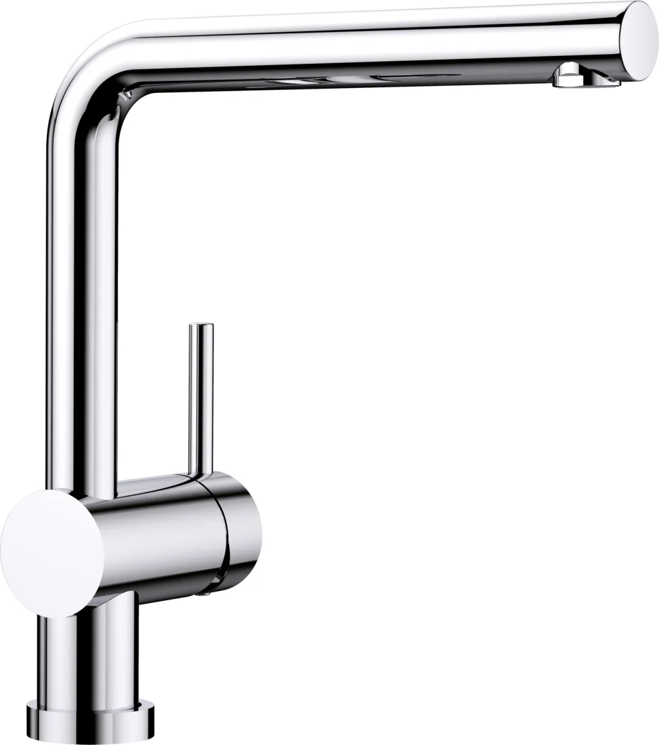 Blanco Linus-F Kitchen Faucet, Folding Under Window, Chrome