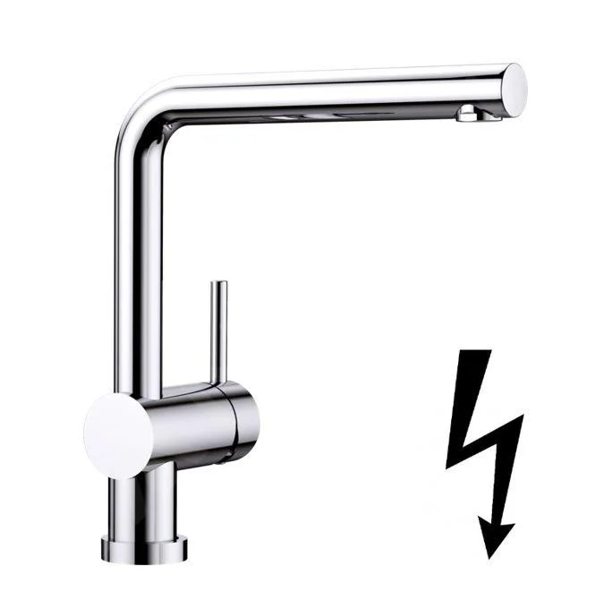 Blanco Linus - F Kitchen Faucet - Foldable Under Window and Low Pressure, Chrome