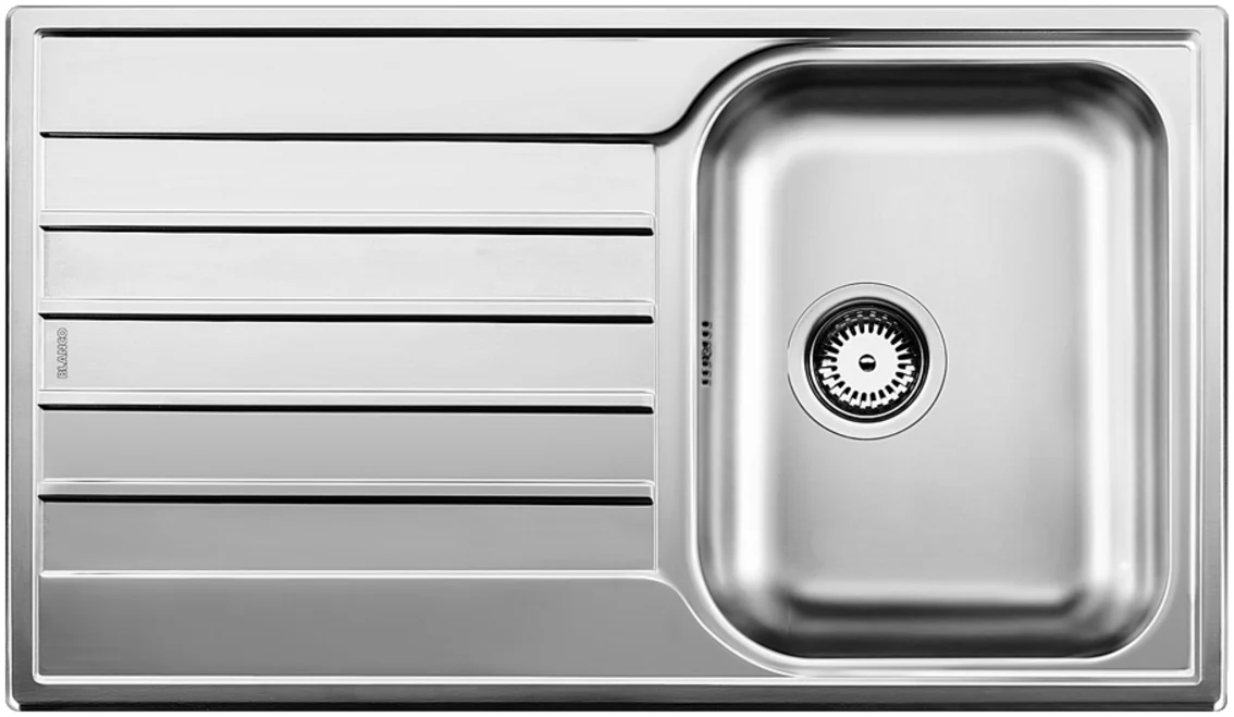 Kuchyňský dřez Blanco Livit 45 S Salto – nerezový dřez, 86 × 50 cm, leštěný nerez