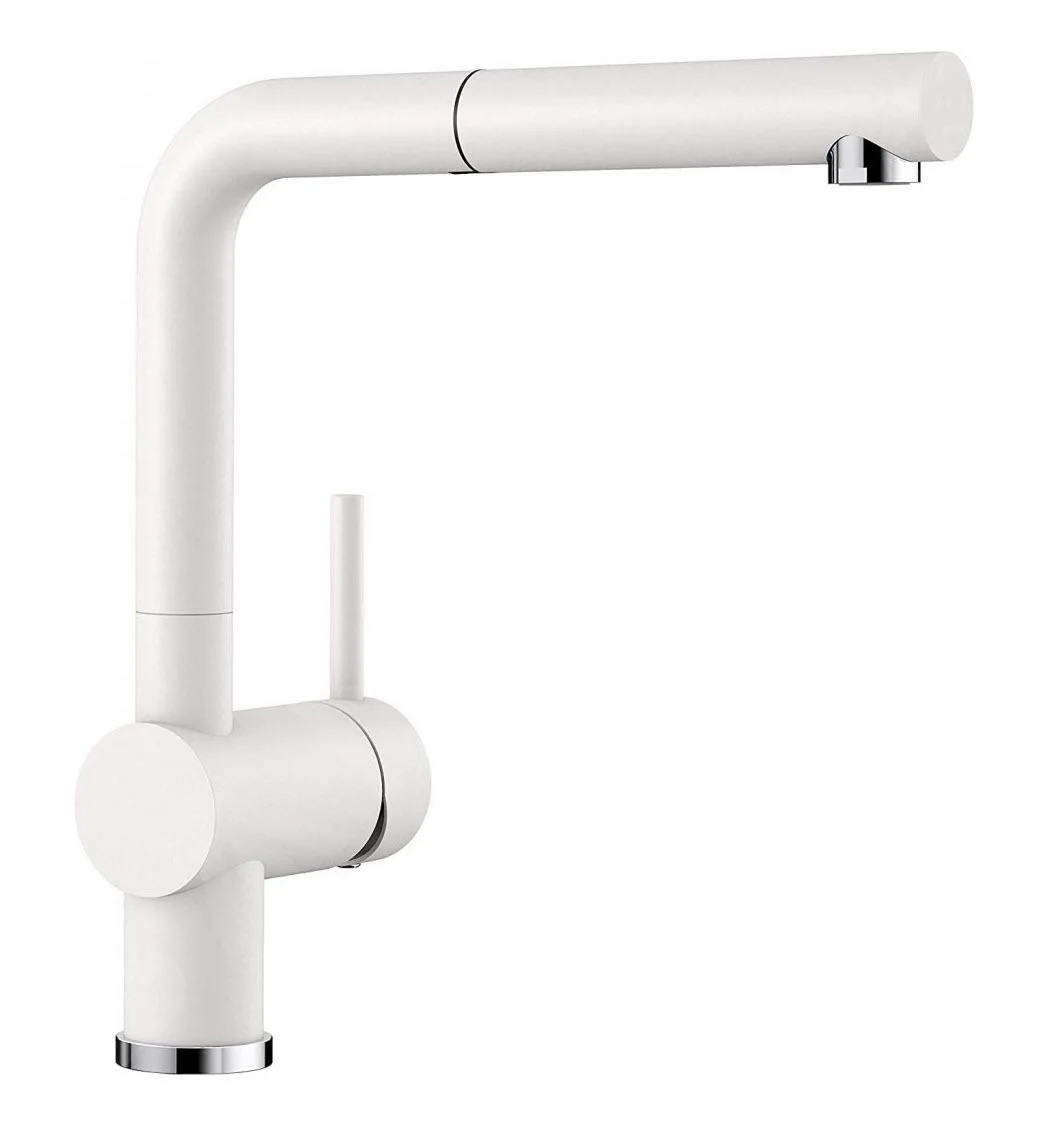 Spültischarmatur Blanco Linus-S mit ausziehbarer Brause, weiß