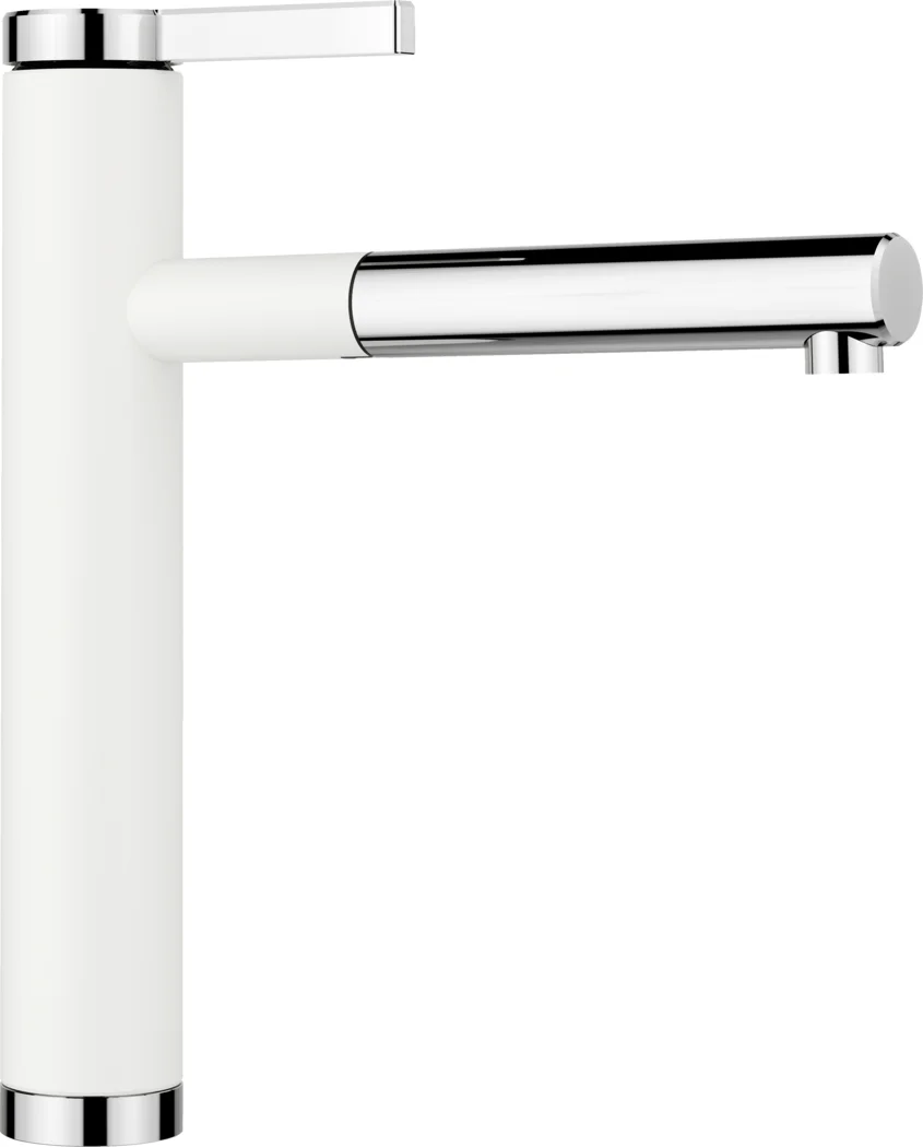 Blanco Linee - S Kitchen Faucet with Pull-Out Spray, White