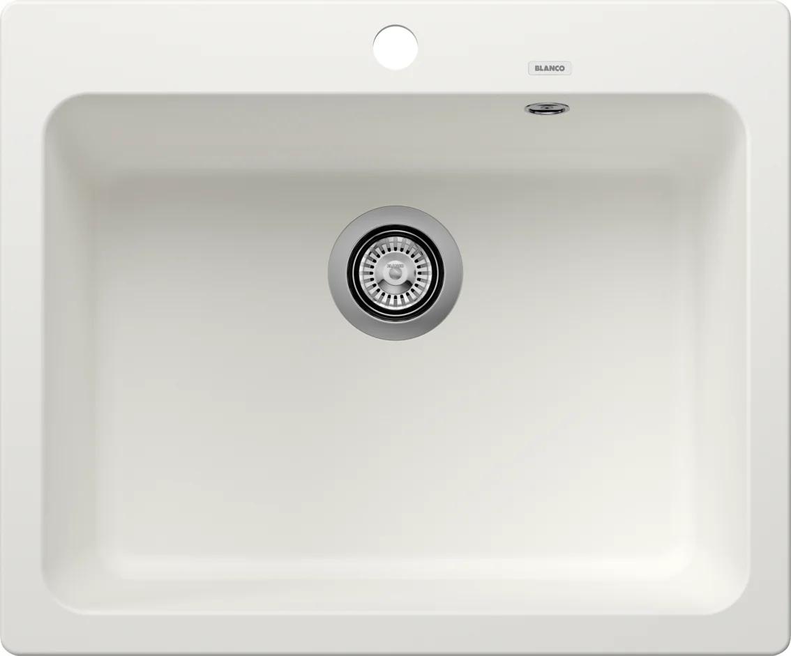 Küchenspüle Blanco Naya 6 – Silgranitspüle, 61,5 × 51 cm, weiß