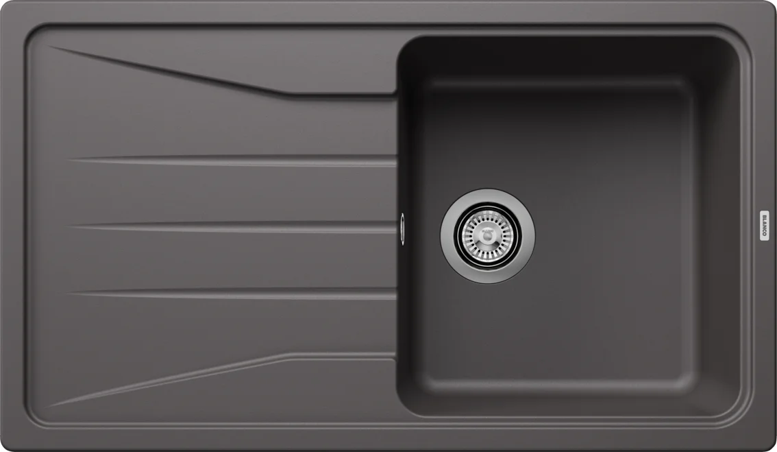 Blanco Sona 5 S Kitchen Sink – Silgranit Sink, 86 × 50 cm, Gray Rock
