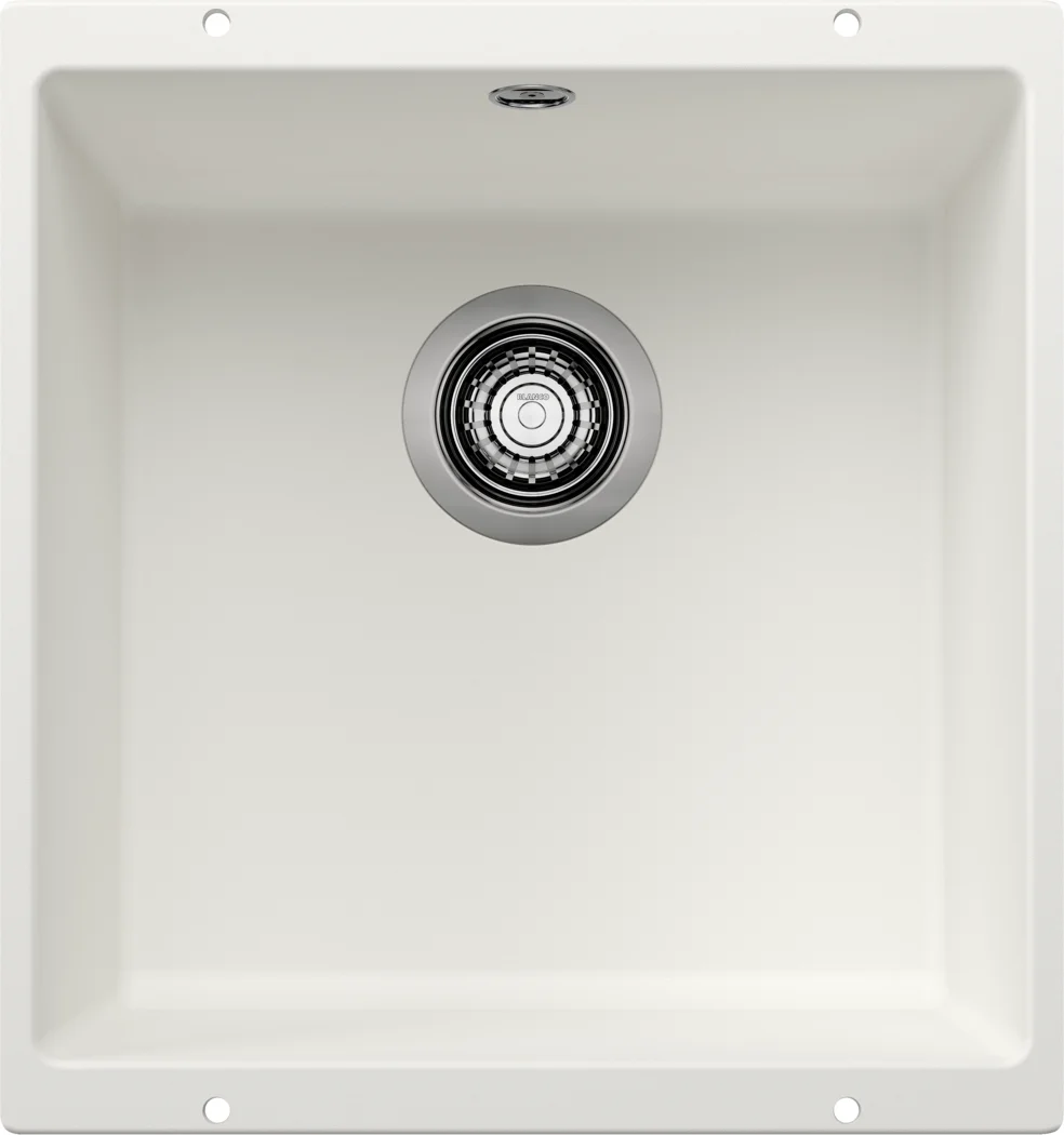 Küchenspüle Blanco Rotan 400-U – Silgranit-Spüle, 46 × 43 cm, weiß
