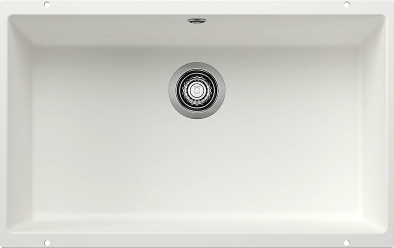 Konyhai mosogató Blanco Rotan 700-U – silgranit mosogató, 73 × 46 cm, fehér