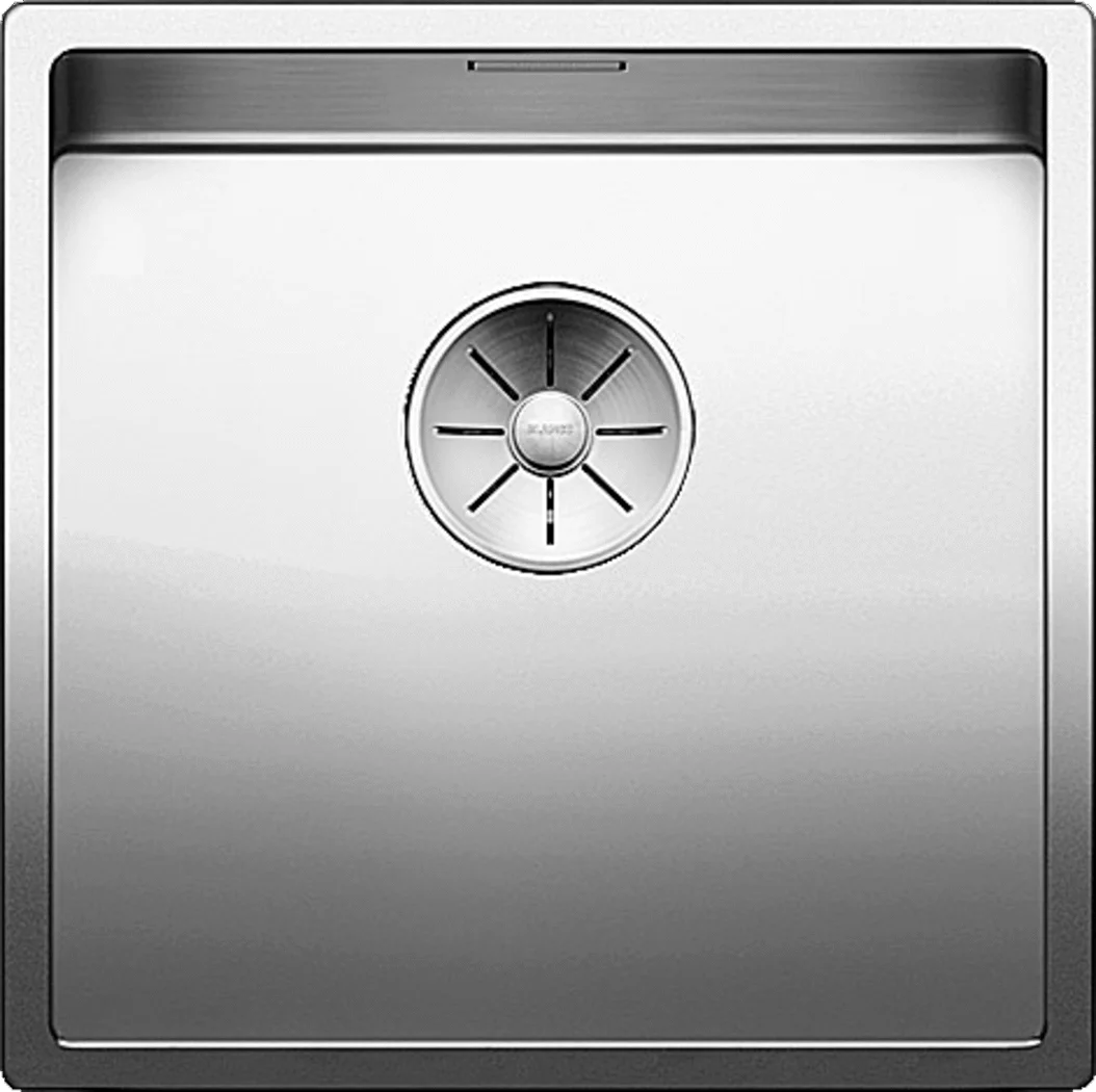 Kuchynský drez Blanco Claron 400-U – nerezový drez, 44 × 44 cm, nerez hodvábny lesk