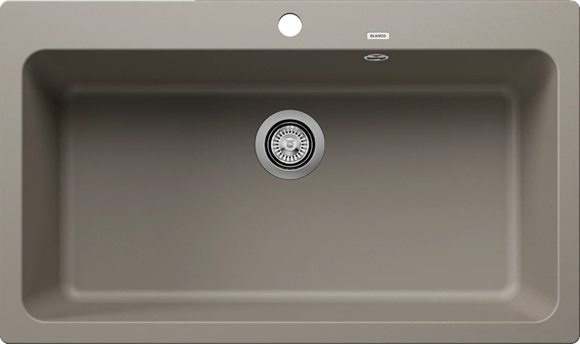 Kitchen Sink Blanco Naya XL 9 – Silgranit Sink, 86 × 51 cm, Tartufo