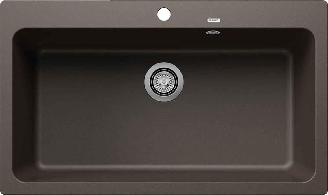 Kitchen Sink Blanco Naya XL 9 – Silgranit Sink, 86 × 51 cm, Coffee