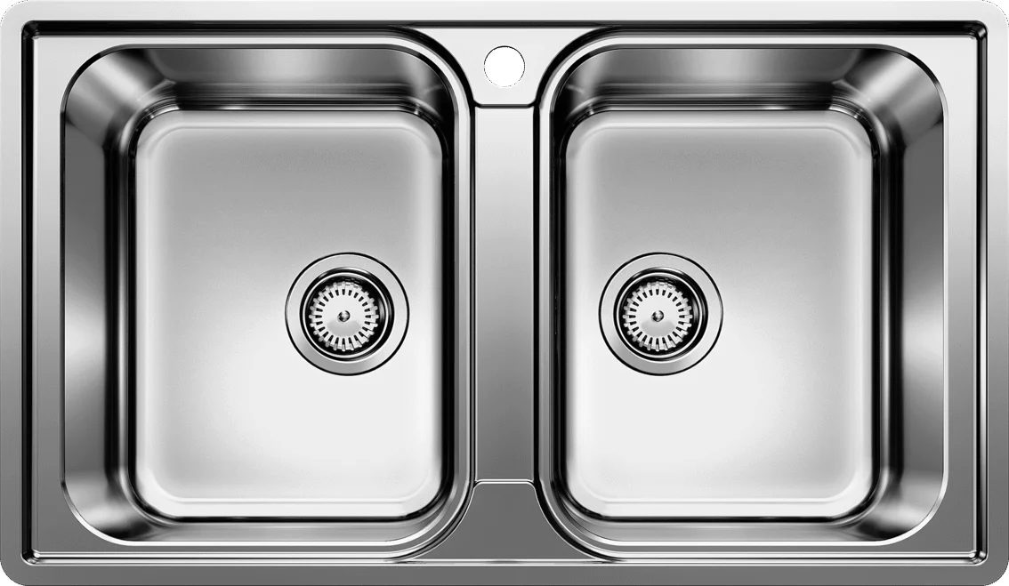 Küchenspüle Blanco Lemis 8-IF – Edelstahlspüle, 86 × 50 cm, polierter Edelstahl