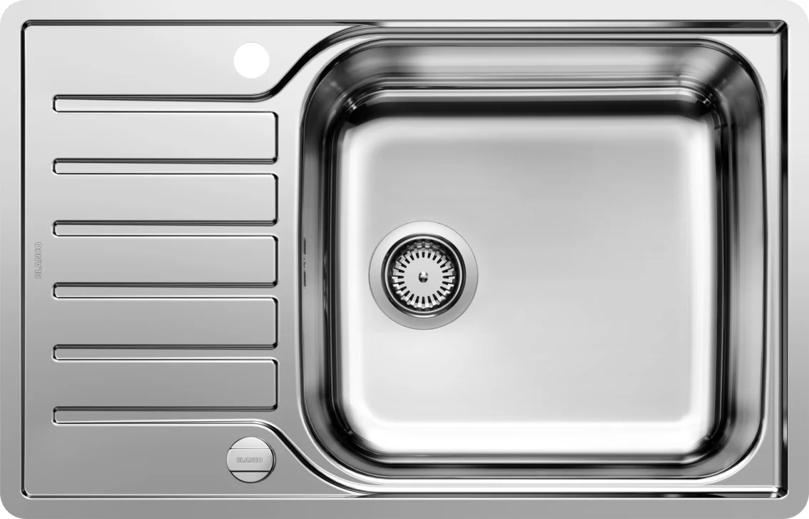 Blanco Lantos XL 6S-IF Kitchen Sink – Stainless Steel Sink, 78 × 50 cm, Polished Stainless Steel