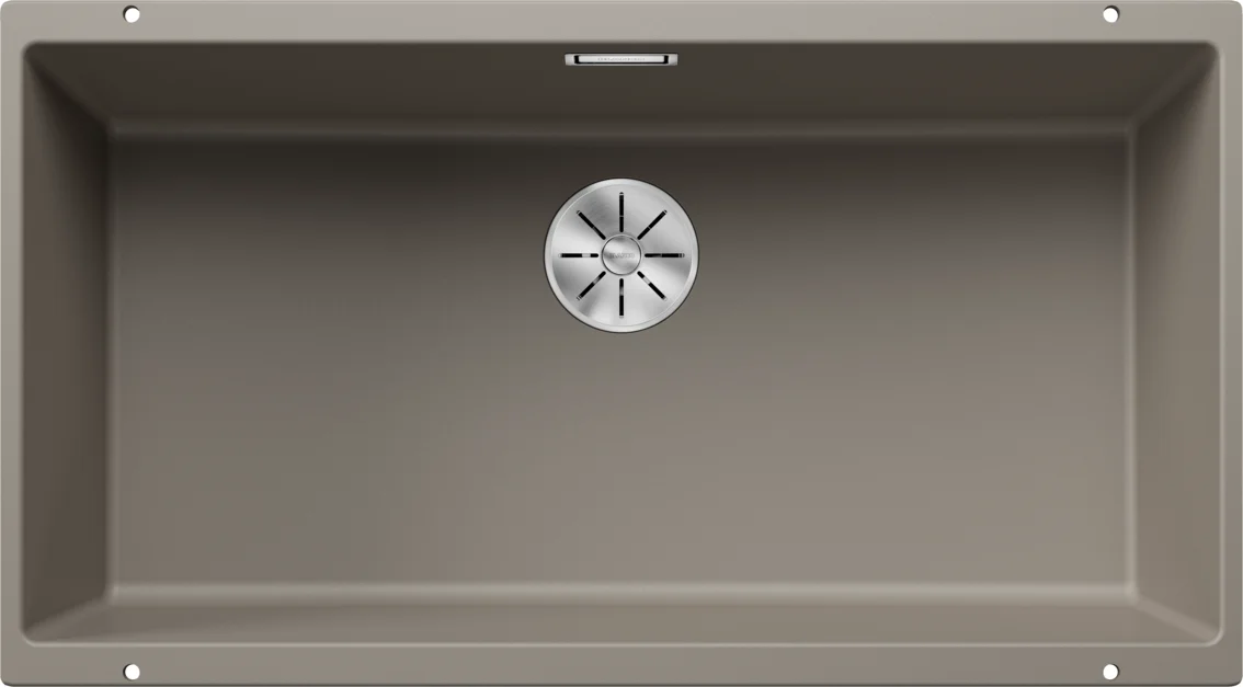 Kitchen Sink Blanco Subline 800-U – Silgranit Sink, 83 × 46 cm, Tartufo