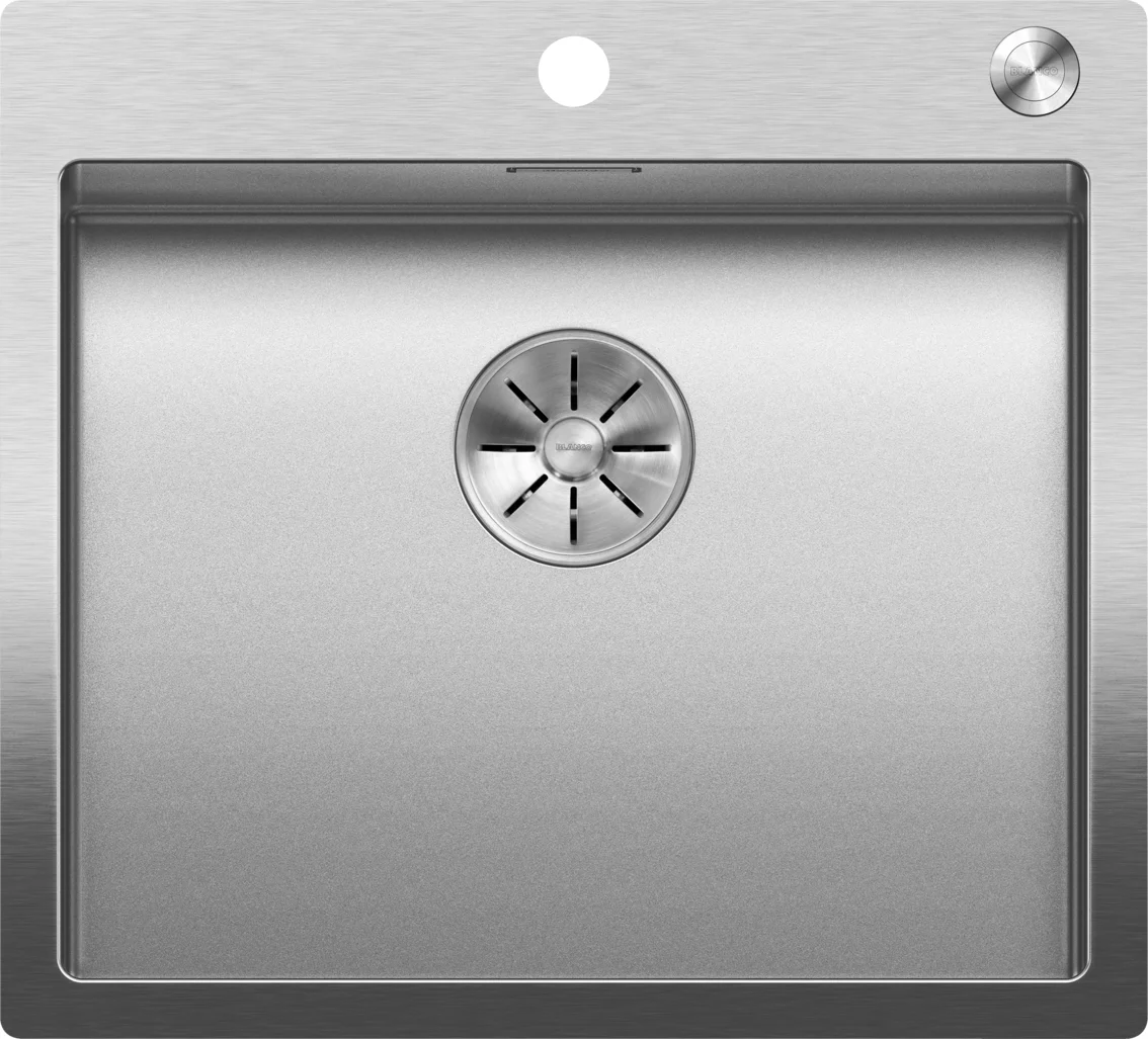 Kitchen Sink Blanco Claron 500-IF/A Durinox – stainless steel sink, 56 × 51 cm, Durinox stainless steel