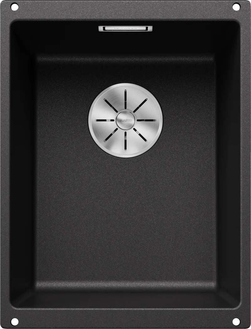 Küchenspüle Blanco Subline 320-U – Silgranit-Spüle, 46 × 35 cm, Anthrazit
