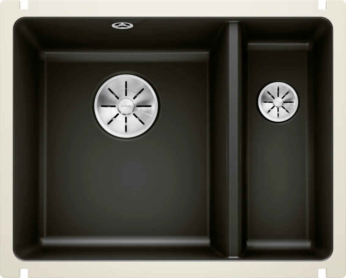 Kitchen Sink Blanco Subline 350/150-U – Ceramic Sink, Black