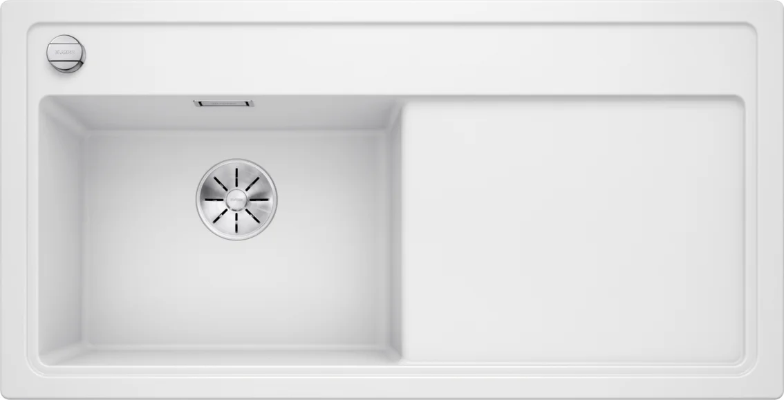 Kuchynský drez Blanco Zenar XL 6 S – silgranitový drez, malá vanička vľavo, biela
