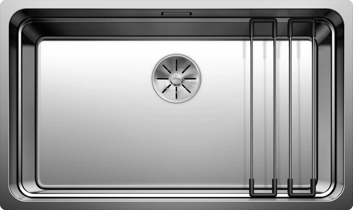 Blanco Etagon 700-U konyhai mosogató – rozsdamentes acél mosogató, 74 × 44 cm, selyemfényű rozsdamentes acél