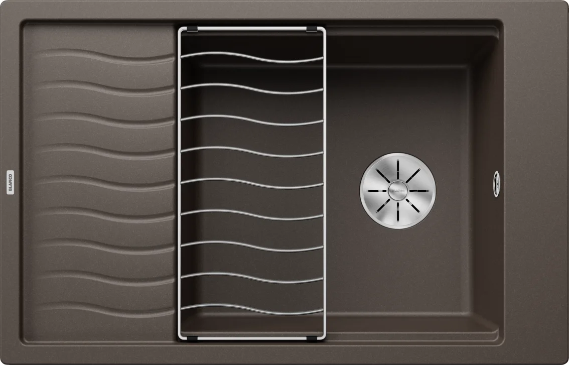 Kitchen Sink Blanco Elon XL 6 S – Silgranit Sink, 78 × 50 cm, without Excenter, Coffee