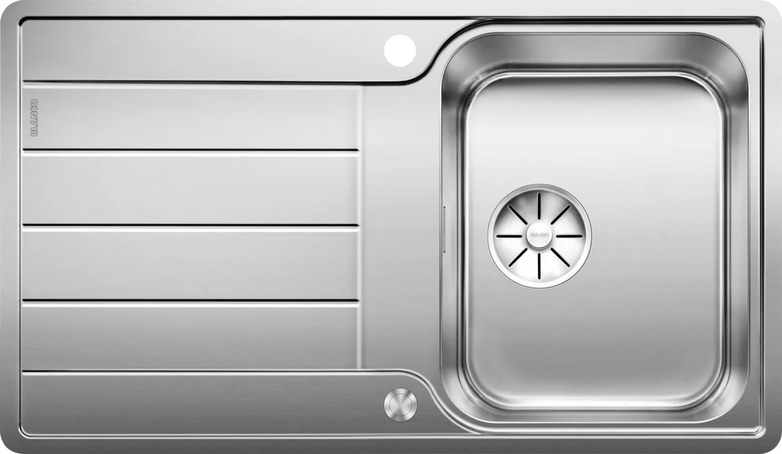 Zlew kuchenny Blanco Classimo 45S-IF – zlew stal nierdzewna, 86 × 50 cm, polerowana stal