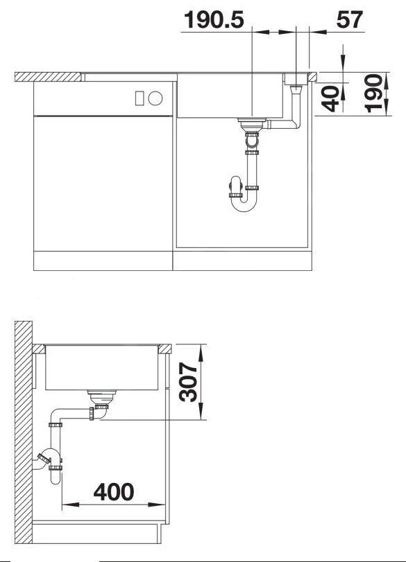 Kitchen Sink Blanco Axia III XL 6S-F – Silgranit Sink, 99 × 50 cm, with Accessories: White Glass Cutting Board, Black