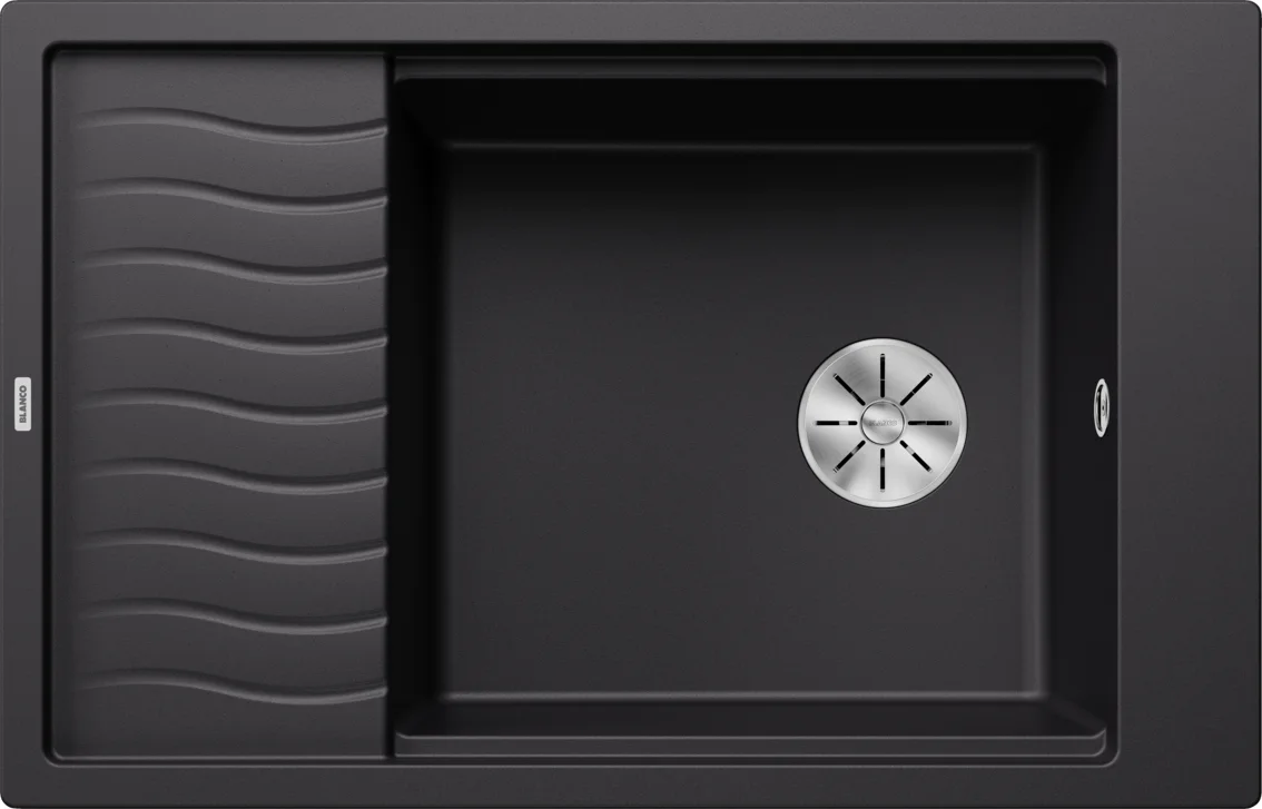 Kitchen Sink Blanco Elon XL 6 S – Silgranit Sink, 78 × 50 cm, without accessories, without excenter, black