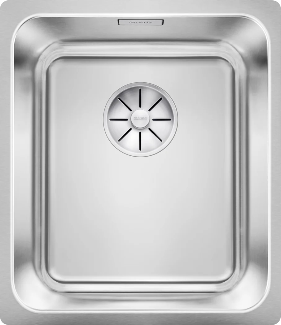 Kuchynský drez Blanco Solis 340-U – nerezový drez, 44 × 38 cm, leštený nerez