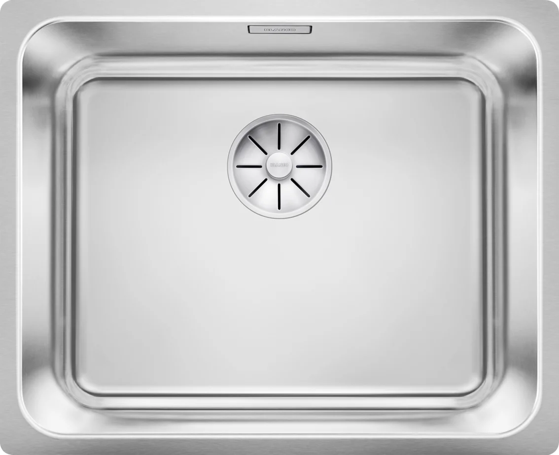Küchenspüle Blanco Solis 500-IF – Edelstahlspüle, 54 × 44 cm, polierter Edelstahl