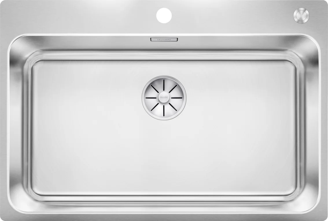 Kuchynský drez Blanco Solis 700-IF/A – nerezový drez, 74 × 50 cm, leštený nerez