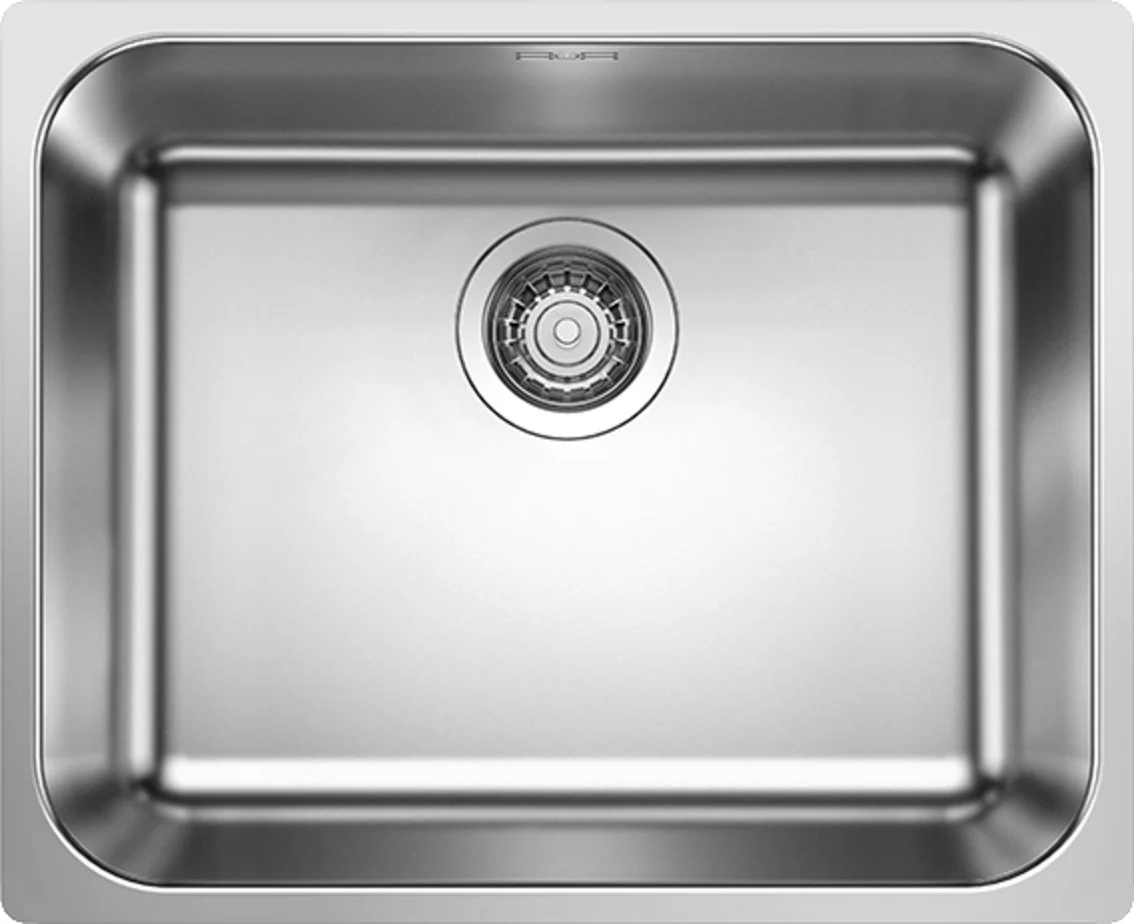 Kuchynský drez Blanco Supra 500-IF R12 – nerezový drez, 54 × 44 cm, leštený nerez