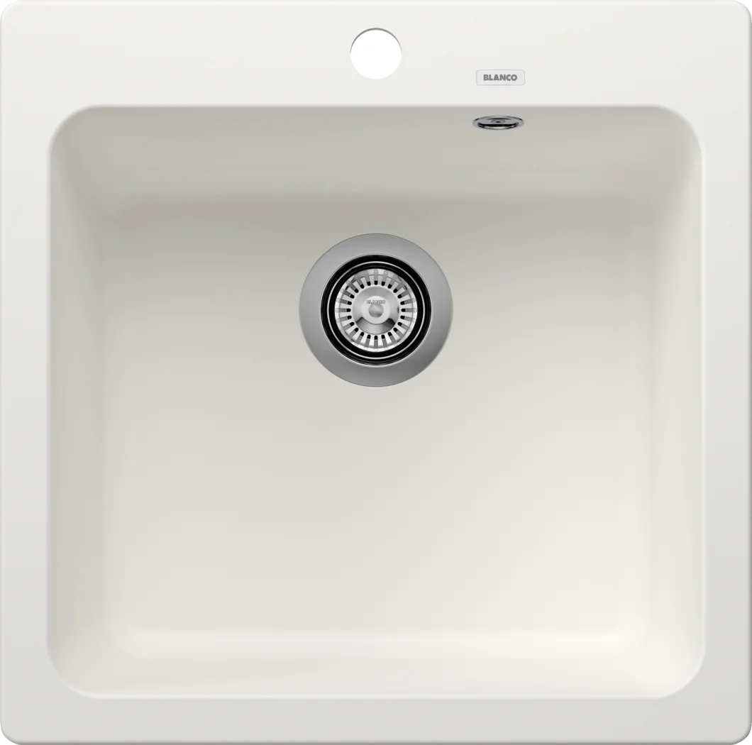 Kuchynský drez Blanco Naya 5 – silgranitový drez, 51,5 × 51 cm, biela