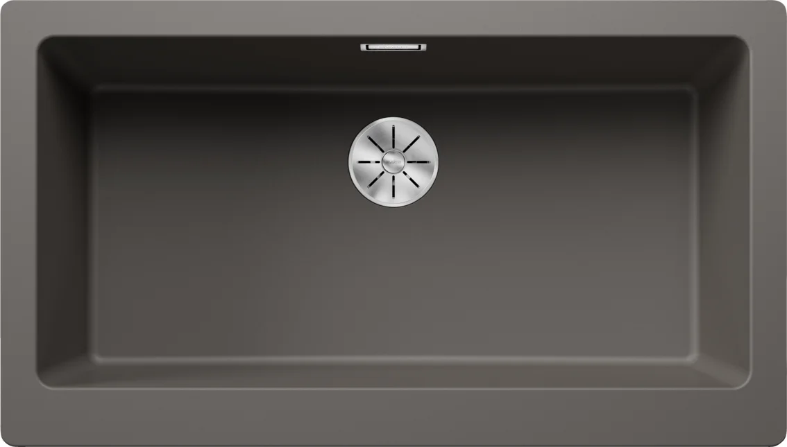 Kitchen Sink Blanco Vintera XL 9-UF – Silgranit Sink, 89.6 × 51 cm, Gray Volcano