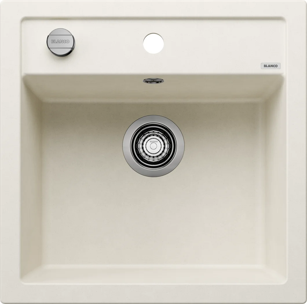Kitchen Sink Blanco Dalago 5 – Silgranit Sink, 51.5 × 51 cm, Soft White