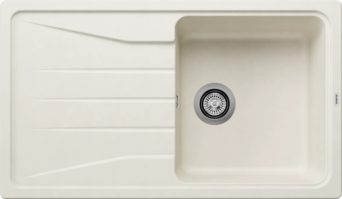 Blanco Sona 5 S konyhai mosogató – silgranit mosogató, 86 × 50 cm, fehér soft