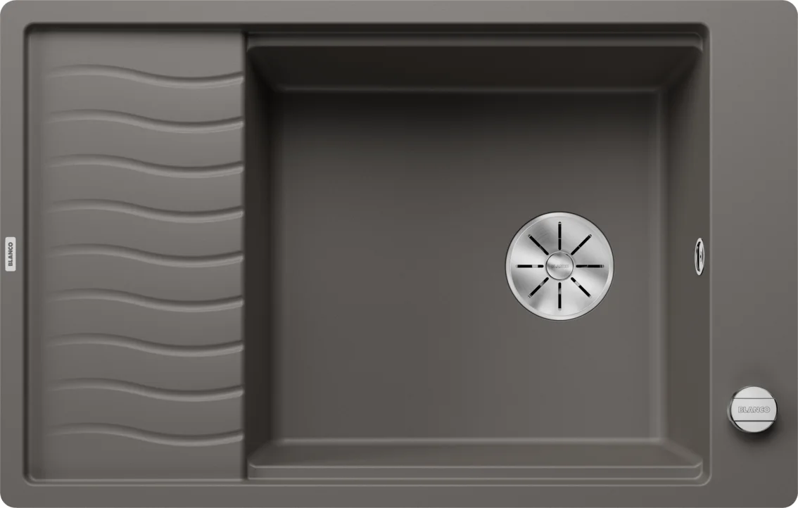 Konyhai mosogató Blanco Elon XL 6 S-F – silgranit mosogató, 77 × 49 cm, vulkáni szürke