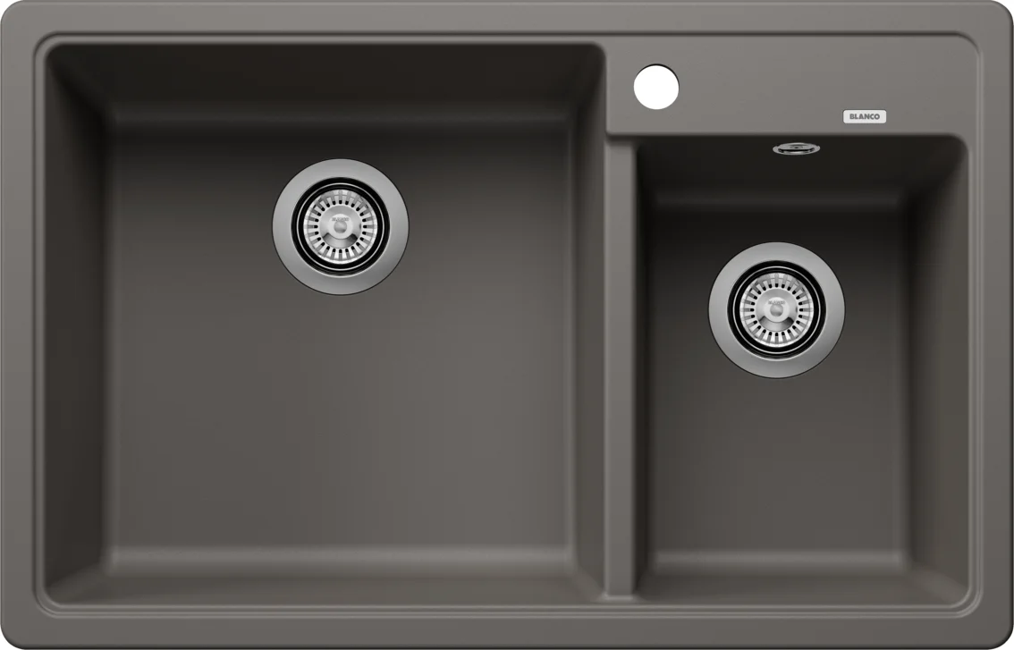 Kitchen Sink Blanco Legra 8 – Silgranit Sink, 78 × 50 cm, Gray Volcano