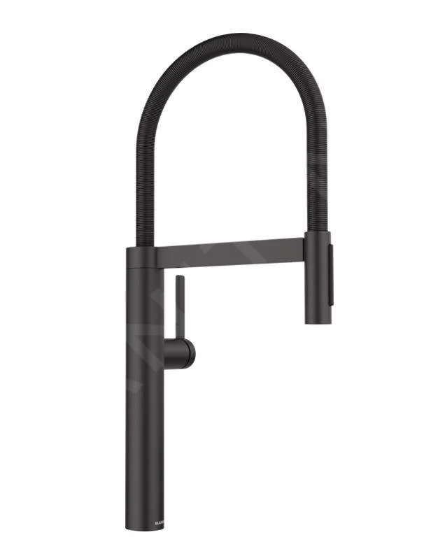 Spültischarmatur Blanco Culina-S II mit flexiblem Arm, schwarz matt