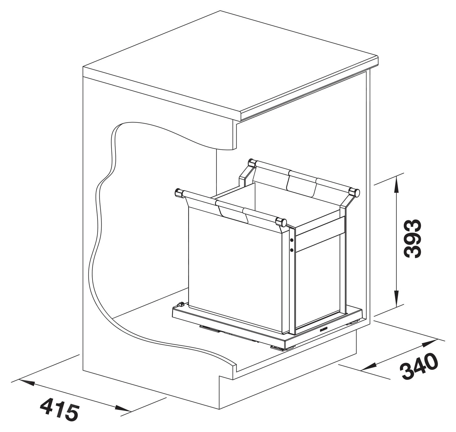 Blanco Universal Bag XL 40 Waste System