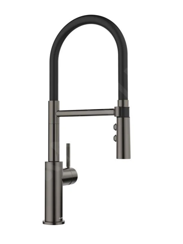 Spülearmatur Blanco Catris-S Flexo mit flexiblem Arm, satin dunkelstahl