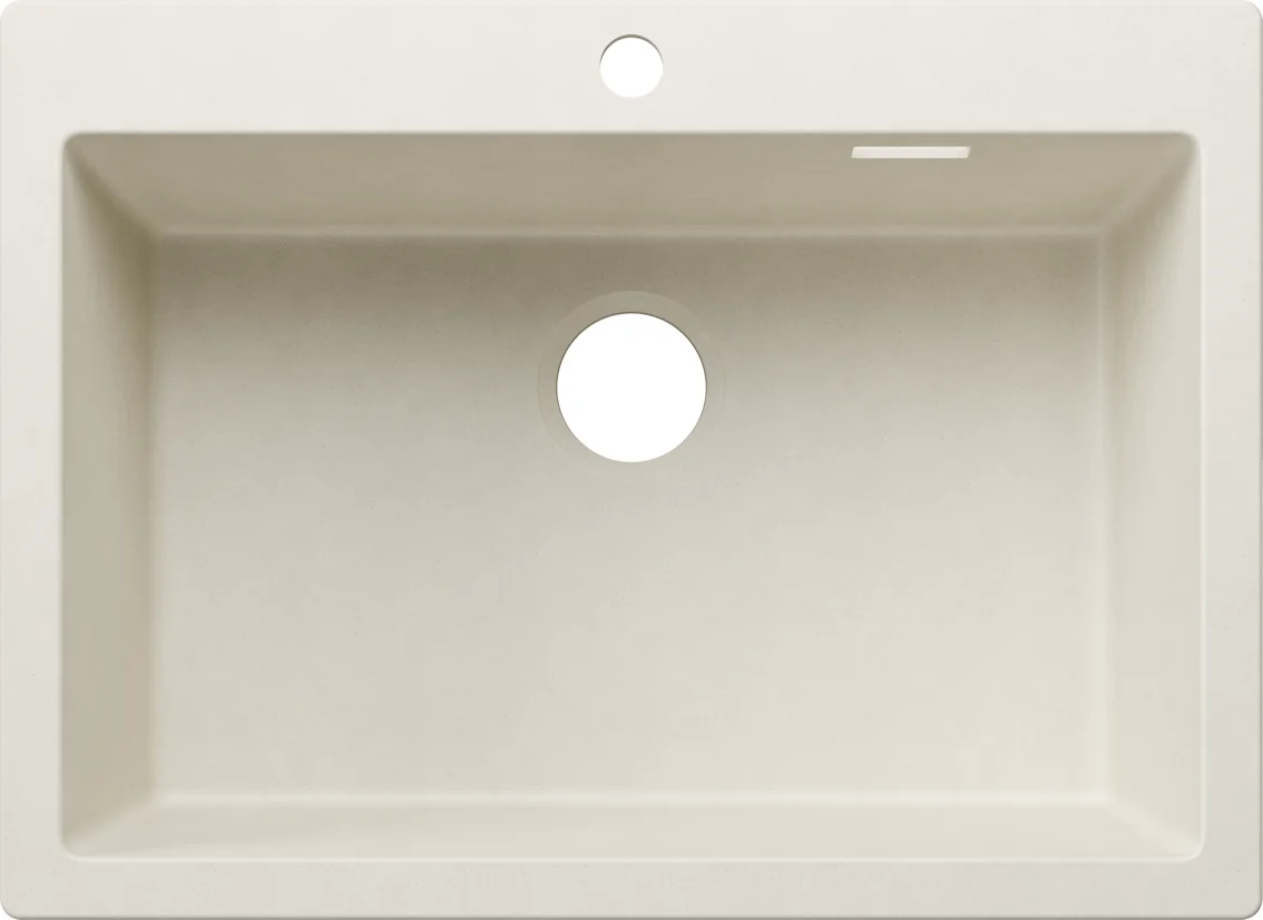 Blanco Pleon 8 CU Kitchen Sink – Silgranit Sink, 70 × 51 cm, Soft White